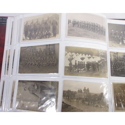 170 - Two WW1 postcard albums with large collections of postcards/photographs, largely from WW1 to incl. v... 