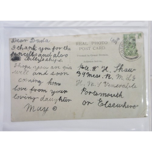 170 - Two WW1 postcard albums with large collections of postcards/photographs, largely from WW1 to incl. v... 
