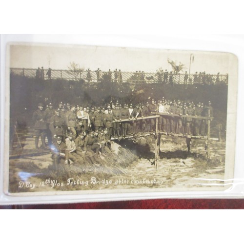 170 - Two WW1 postcard albums with large collections of postcards/photographs, largely from WW1 to incl. v... 