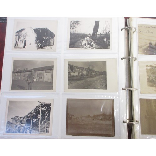 170 - Two WW1 postcard albums with large collections of postcards/photographs, largely from WW1 to incl. v... 