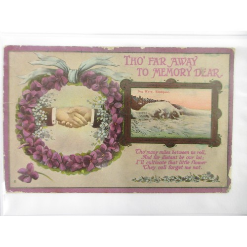 171 - Two WW1 postcard albums to incl. personal letters, POW cards/photos, parades/inspections, Daily Mail... 
