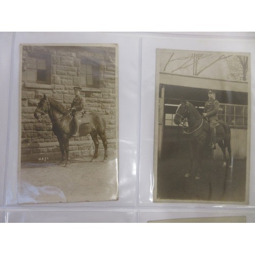 171 - Two WW1 postcard albums to incl. personal letters, POW cards/photos, parades/inspections, Daily Mail... 