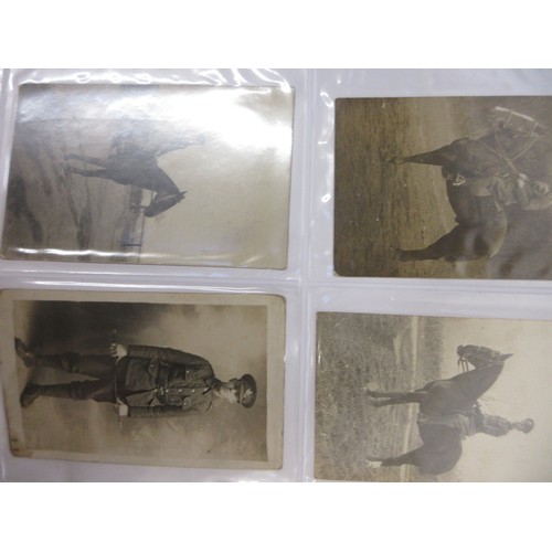 171 - Two WW1 postcard albums to incl. personal letters, POW cards/photos, parades/inspections, Daily Mail... 