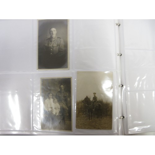 171 - Two WW1 postcard albums to incl. personal letters, POW cards/photos, parades/inspections, Daily Mail... 
