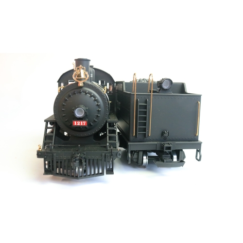 286 - LGB G gauge American Outline 2-4-0 A.T.&S.F. Santa Fe electric locomotive model with tender in excel... 