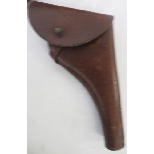 162 - Mixed collection of militaria items incl. Sam Brown, Army officers cap (by Moss Bros), leather holst... 
