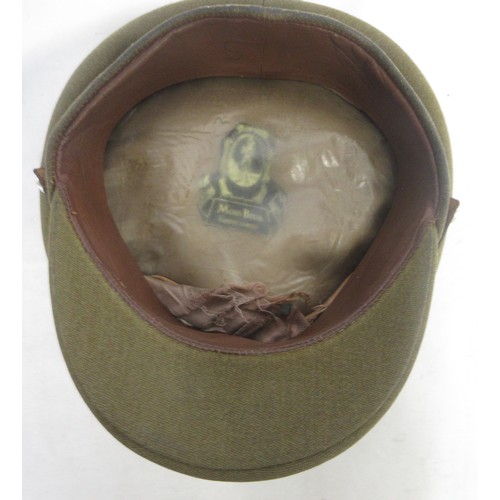 162 - Mixed collection of militaria items incl. Sam Brown, Army officers cap (by Moss Bros), leather holst... 