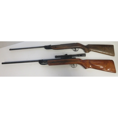 435 - Unnamed .22 break barrel air rifle with Milbro 4X15 scope. Webley & Scott 'Ranger'.177 break barrel ... 
