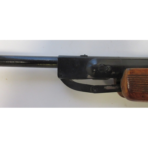 435 - Unnamed .22 break barrel air rifle with Milbro 4X15 scope. Webley & Scott 'Ranger'.177 break barrel ... 