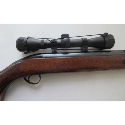 443 - BSA Airsporter, .22 air rifle, under lever action with top loader, 4X32 scope

Bradleys shipping POA... 