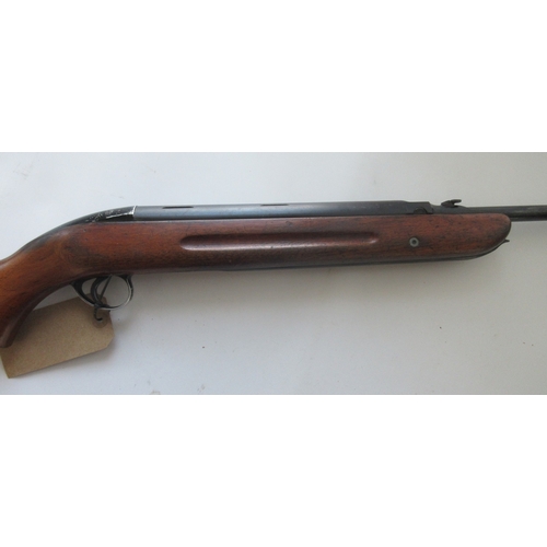 445 - BSA Mk2 Airsporter .22 air rifle, under lever action with top loader. Made between 1959 to 1965

Bra... 