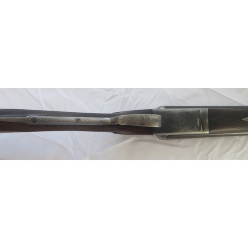 452 - SHOTGUN CERTIFICATE REQUIRED William Ford side by side 12 bore shotgun, 28