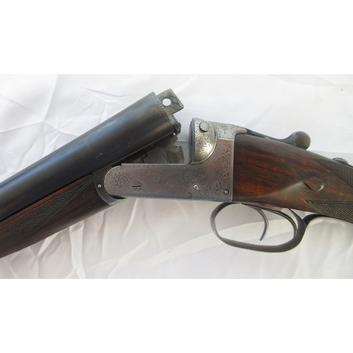452 - SHOTGUN CERTIFICATE REQUIRED William Ford side by side 12 bore shotgun, 28