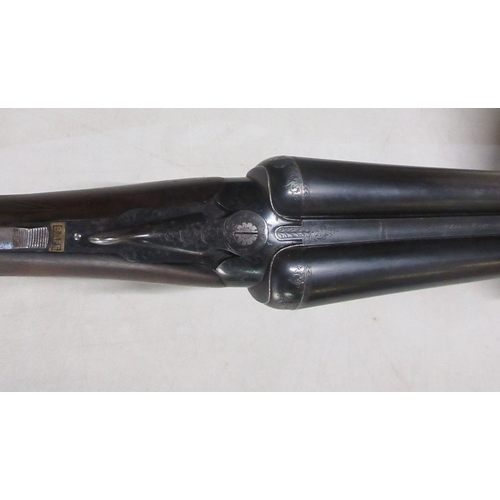 458 - SHOTGUN CERTIFICATE REQUIRED Cogswell and Harrison Ltd side by side shotgun, 12 bore, length of barr... 