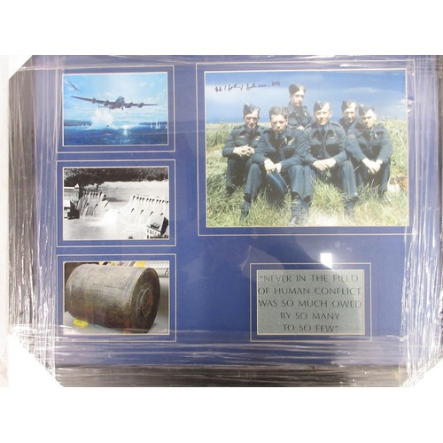 179 - Four framed military prints incl. 'Spitfire' by Bonnie Clark L40cm x W67cm, 'Dambusters' incl. Johnn... 