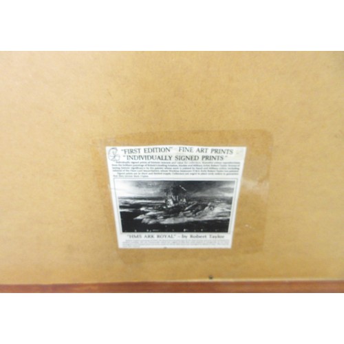 179 - Four framed military prints incl. 'Spitfire' by Bonnie Clark L40cm x W67cm, 'Dambusters' incl. Johnn... 