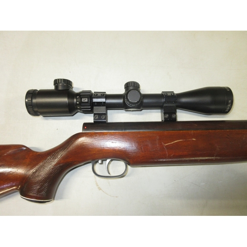 449 - Weihauch HW 77 .22 air rifle, under lever action with top loader, Hawke 3-9X40 IR scope

Bradleys sh... 