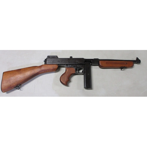 450 - RISTRICTIONS APPLY. Thompson Sub Machine Gun by Denix, with stick magazine

Bradleys shipping POA ht... 
