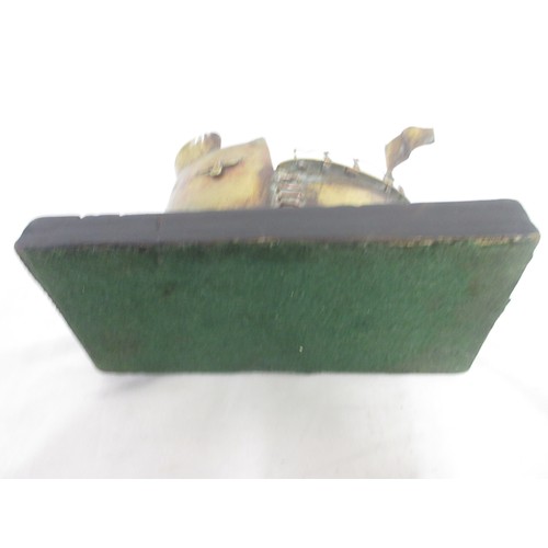 166 - German U-Boat conning tower brass trench-art style ornament on wooden base

Bradleys shipping £38.00... 