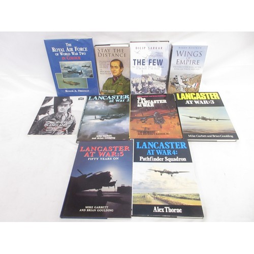 180 - Collection of military reference books largely relating to aircraft incl. Spitfire, Hurricane, Lanca... 