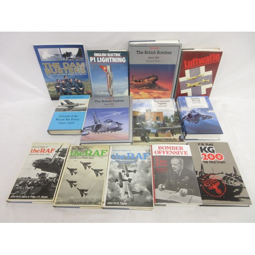 180 - Collection of military reference books largely relating to aircraft incl. Spitfire, Hurricane, Lanca... 
