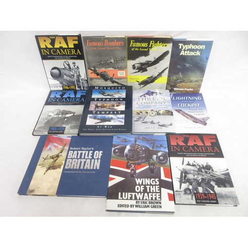 180 - Collection of military reference books largely relating to aircraft incl. Spitfire, Hurricane, Lanca... 
