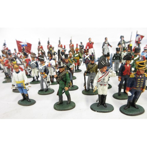 182 - Large collection of Del Prado miniature military figures, largely from the Napoleonic Wars (some AF,... 