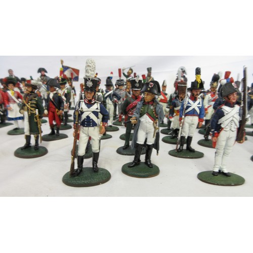 182 - Large collection of Del Prado miniature military figures, largely from the Napoleonic Wars (some AF,... 