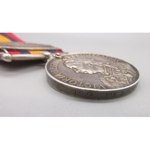 27 - Queen's South Africa medal with three clasps (Belfast, Orange Free State and Cape Colony) and King's... 