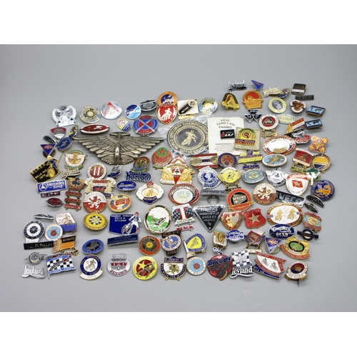 340 - Collection of transport, speedway and automotive pin badges to inc. Leyland, Gardner Diesel, Reading... 