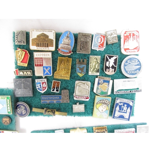 Large assorted collection of mixed pin badges, badges, etc. (qty ...