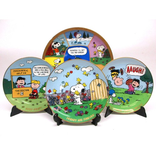 Collection of decorative Peanuts plates, inc. some limited editions (LE ...