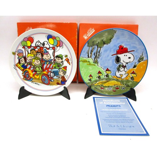 Collection of decorative Peanuts plates, inc. some limited editions (LE ...