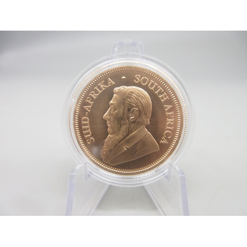 50 - 2021 Fyngoud 1oz Fine Gold Krugerrand, encapsulated

Bradleys Shipping £20.00 plus vat (UK Only)