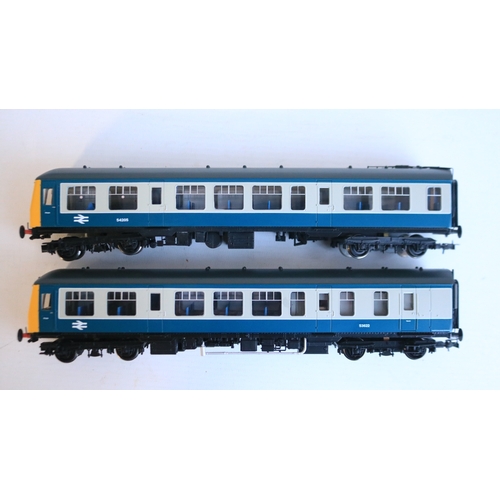 Two OO gauge two car DMU train packs with power and dummy cars from ...