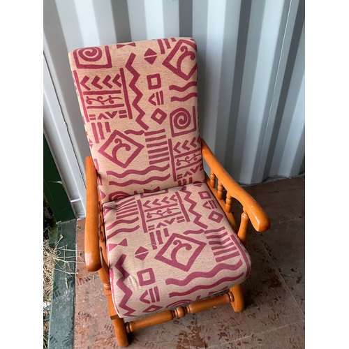 348 - Modern upholstered rocking chair. D65cm W60 H102cm

Bradley's shipping POA https://www.bradleys.ltd/... 