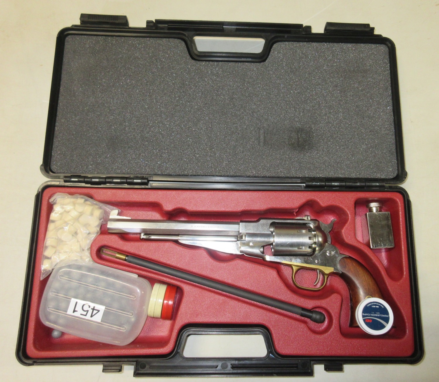 Section 1 Certificate Required - Cased .44 Pietta Black Powder Revolver ...