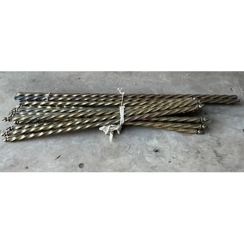 344 - Collection of brass stair rods

Bradley's shipping POA https://www.bradleys.ltd/quotation-request-fo... 