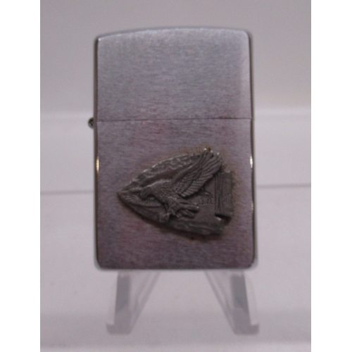312 - Zippo 'Statue of Liberty' lighter and eight other Zippo lighters

Bradley's shipping £33.00 plus vat... 