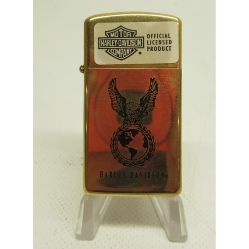 314 - Four Zippo Harley Davidson lighters and four other Zippo lighters

Bradley's shipping £33.00 plus va... 