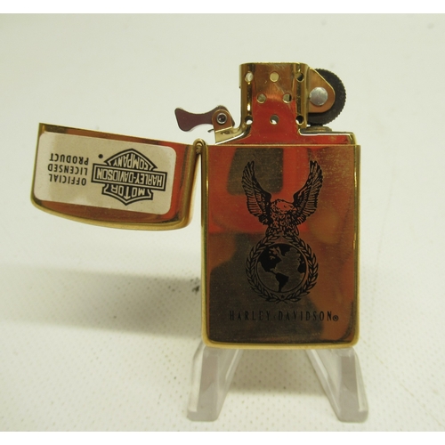 314 - Four Zippo Harley Davidson lighters and four other Zippo lighters

Bradley's shipping £33.00 plus va... 