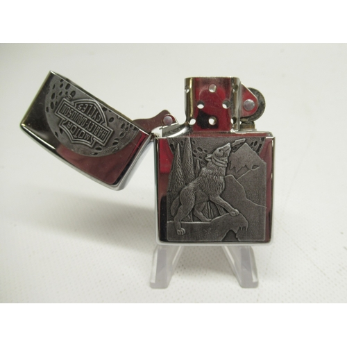 314 - Four Zippo Harley Davidson lighters and four other Zippo lighters

Bradley's shipping £33.00 plus va... 