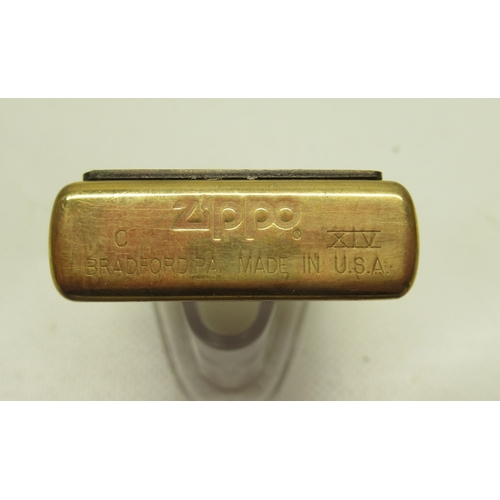 307 - Zippo 'Car' lighter with matching key ring in presentation tin with outer sleeve, Zippo '1947 Zippo ... 