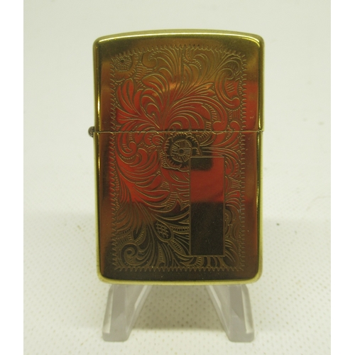 307 - Zippo 'Car' lighter with matching key ring in presentation tin with outer sleeve, Zippo '1947 Zippo ... 