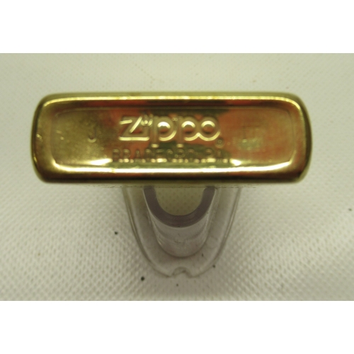 307 - Zippo 'Car' lighter with matching key ring in presentation tin with outer sleeve, Zippo '1947 Zippo ... 