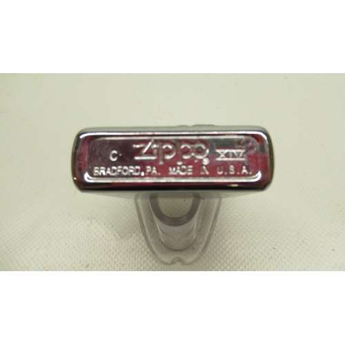 307 - Zippo 'Car' lighter with matching key ring in presentation tin with outer sleeve, Zippo '1947 Zippo ... 