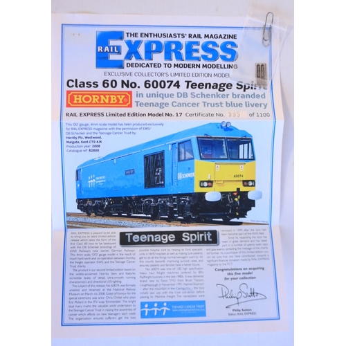 141 - Two OO gauge diesel electric locomotive models to include Hornby Rail Express limited edition exclus... 