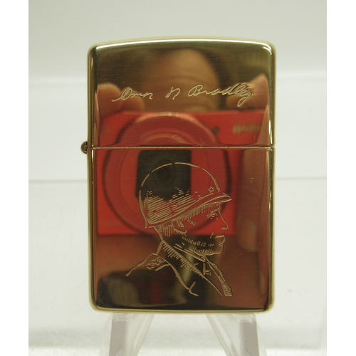 288 - Zippo 'D-Day Normandy, 50 Years 1944-1994, Allied Heroes Collectors Edition', set of four brass ligh... 