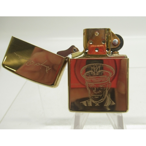 288 - Zippo 'D-Day Normandy, 50 Years 1944-1994, Allied Heroes Collectors Edition', set of four brass ligh... 