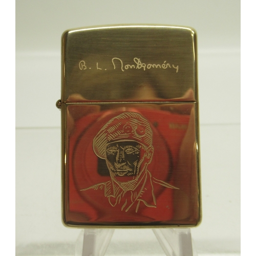 288 - Zippo 'D-Day Normandy, 50 Years 1944-1994, Allied Heroes Collectors Edition', set of four brass ligh... 